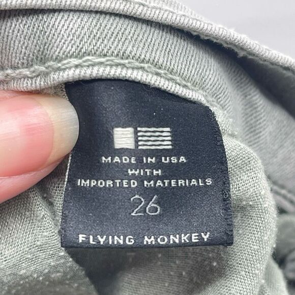 Flying Monkey Womens Skinny Jeans Mid Rise Denim Stretch Pocket Gray Size 26 - Picture 11 of 11